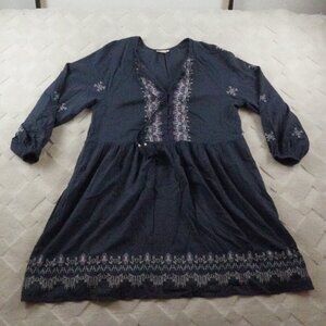 Knox Rose Mini Dress Embroidered 3/4th Ballon Sleeve Womens 2XL